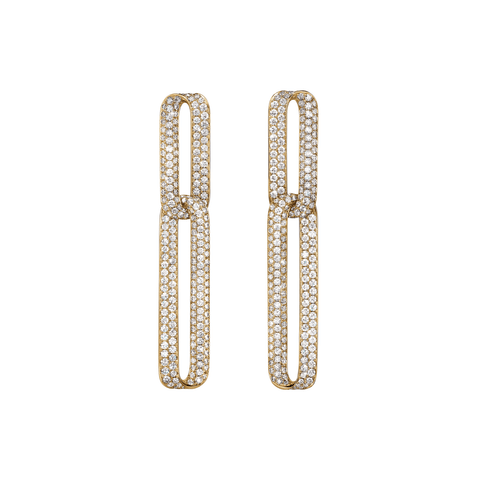 Hearts On Fire INSIDE/OUT Pavé Link Earrings-Hearts On Fire INSIDE/OUT Pavé Link Earrings - UU30168YGHV475