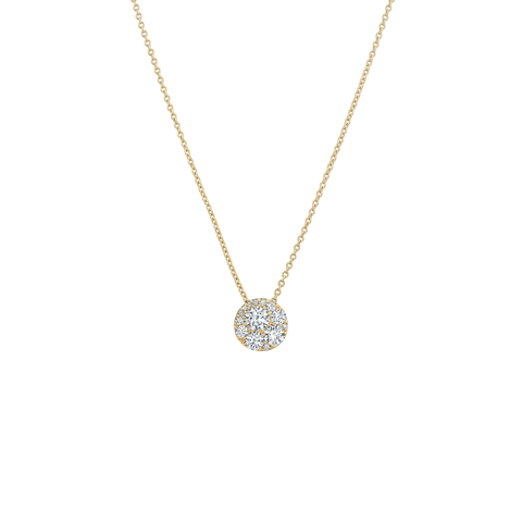 Hearts On Fire Tessa Diamond Circle Pendant Necklace-Hearts On Fire Tessa Diamond Circle Pendant Necklace HFPTESC01028Y