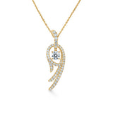 Hearts on Fire Vela Twisted Pendant-Hearts on Fire Vela Twisted Pendant - UU28078YGHV1101800