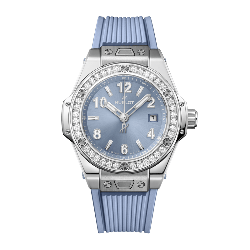 Hublot Big Bang One Click Steel Coal Blue Diamonds 33mm-Hublot Big Bang One Click Steel Coal Blue Diamonds 33mm 485.SX.717B.RX.1204