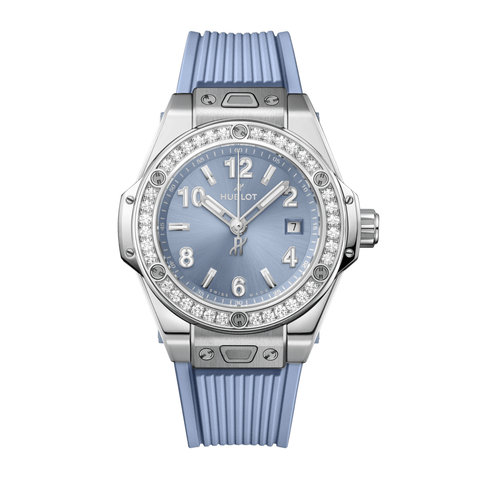 Hublot Big Bang One Click Steel Coal Blue Diamonds 33mm-Hublot Big Bang One Click Steel Coal Blue Diamonds 33mm 485.SX.717B.RX.1204