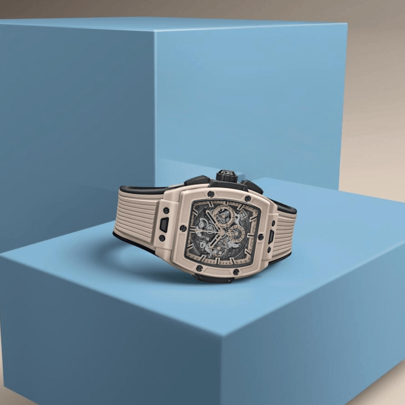 Hublot Spirit Of Big Bang Beige Ceramic 42mm-Hublot Spirit Of Big Bang Beige Ceramic 42mm - 642.CZ.6110.RX