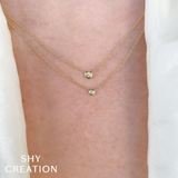 Shy Creation Diamond Bezel Necklace 0.10 CT-Shy Creation Diamond Bezel Necklace 0.10 CT - SC55012538
