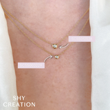 Shy Creation Diamond Bezel Necklace 0.10 CT-Shy Creation Diamond Bezel Necklace 0.10 CT - SC55012538
