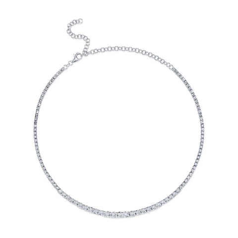 Shy Creation Diamond Tennis Necklace 2.49 CT-Shy Creation Diamond Tennis Necklace 2.49 CT - SC55005140V7