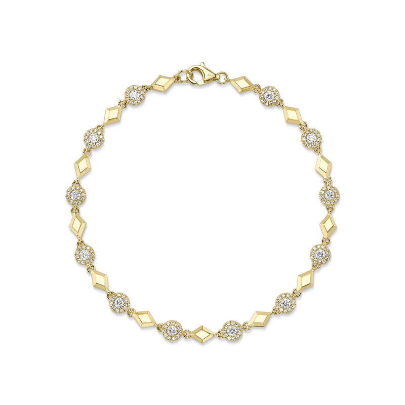 Shy Creation Diamond Geo Cut Bracelet 0.78 CT-Shy Creation Diamond Geo Cut Bracelet 0.78 CT - SC55027215