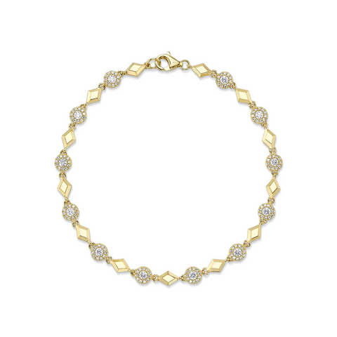 Shy Creation Diamond Geo Cut Bracelet 0.78 CT-Shy Creation Diamond Geo Cut Bracelet 0.78 CT - SC55027215
