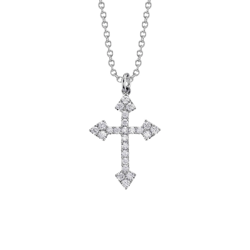 Shy Creation Diamond Cross Necklace 0.38 CT-Shy Creation Diamond Cross Necklace 0.38 CT - SC55027758