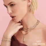 Shy Creation Diamond Paper Clip Link Bracelet 2.21 CT-Shy Creation Diamond Paper Clip Link Bracelet 2.21 CT - SC55021382V2