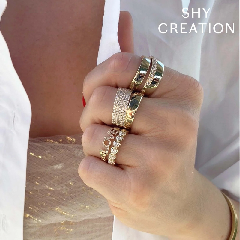 Shy Creation Diamond Pave Ring 1.03 CT-Shy Creation Diamond Pave Ring 1.03 CT - SC55023031