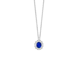 Sapphire Diamond Necklace-Sapphire Diamond Necklace SNSPK00232