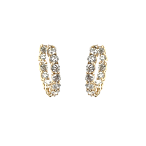A Link Diamond Hoop Earrings-A Link Diamond Hoop Earrings AEL40504CS-YQJ00