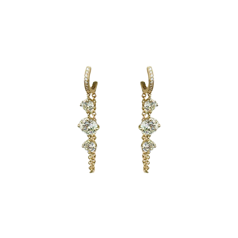 Rahaminov Diamonds Drop Earrings-Rahaminov Diamonds Drop Earrings EAR-6130