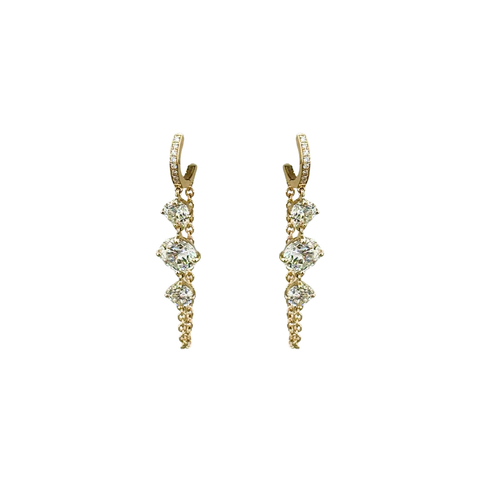 Rahaminov Diamonds Drop Earrings-Rahaminov Diamonds Drop Earrings EAR-6130