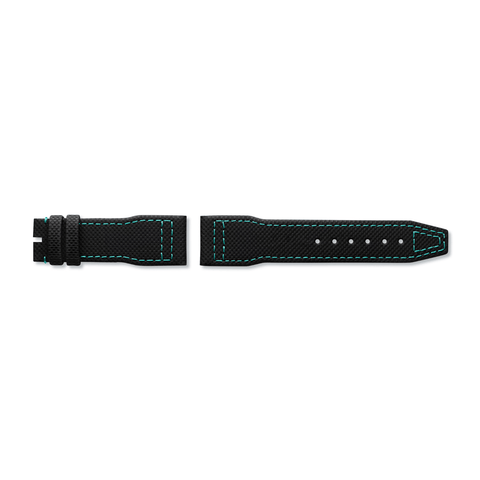 IWC Schaffhausen Calf Strap Embossed Matte Black 20/18mm QR-IWC Schaffhausen Calf Strap Embossed Matte Black 20/18mm QR - MXE0LSDS
