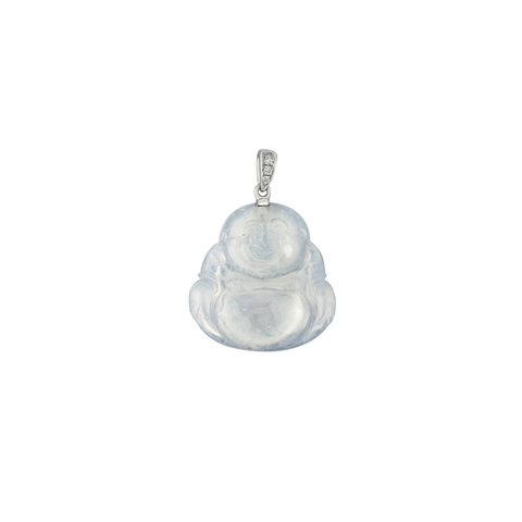 Jade Buddha Diamond Pendant-Jade Buddha Diamond Pendant - OPNEL00489