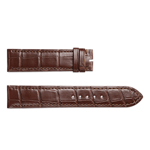 Jaeger-LeCoultre Alligator Leather Brown 19/18mm-Jaeger - LeCoultre Alligator Leather Brown 19/18mm - QC219888