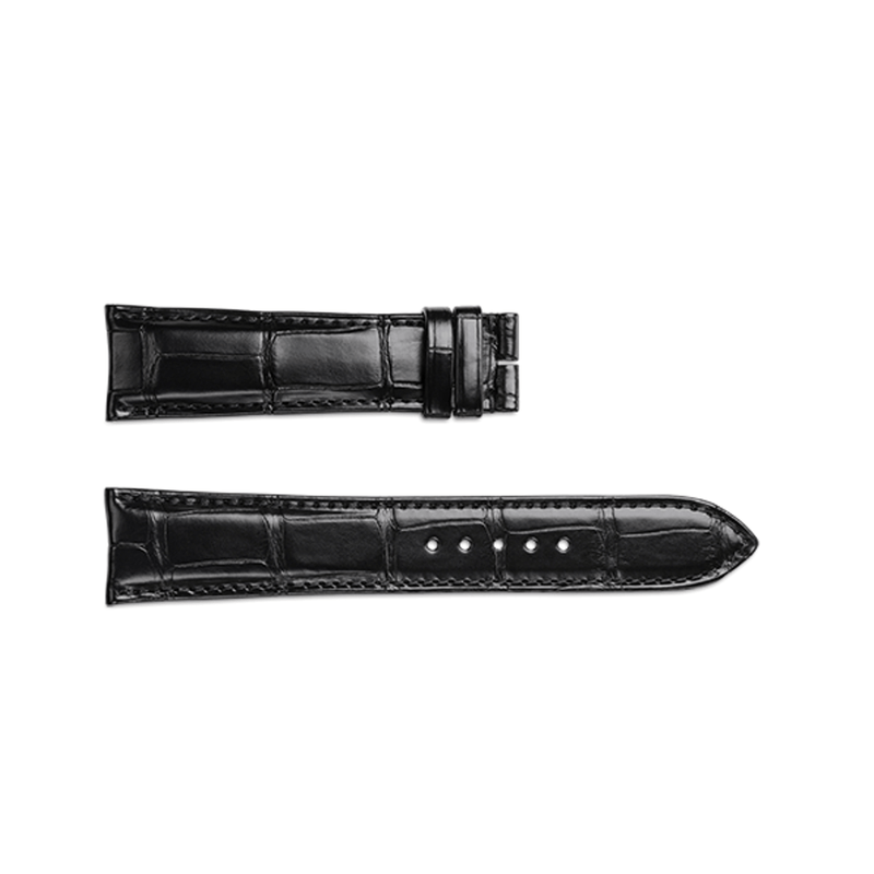 Jaeger-LeCoultre Alligator Leather Strap Black 22/20mm-Jaeger - LeCoultre Alligator Leather Strap Black 22/20mm - QC22076Z