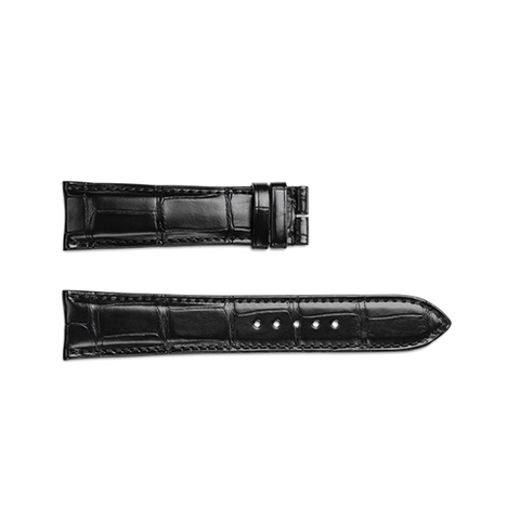 Jaeger-LeCoultre Alligator Leather Strap Black 22/20mm-Jaeger - LeCoultre Alligator Leather Strap Black 22/20mm - QC22076Z