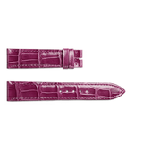 Jaeger-LeCoultre Alligator Leather Strap Purple Glossy 15/14mm-Jaeger - LeCoultre Alligator Leather Strap Purple Glossy 15/14mm - QC1342XZ