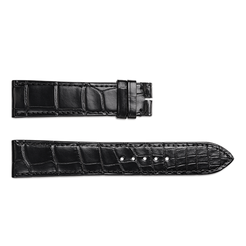 Jaeger-LeCoultre Black Alligator Strap 22/20mm-Jaeger - LeCoultre Black Alligator Strap 22/20mm - QC21C72C