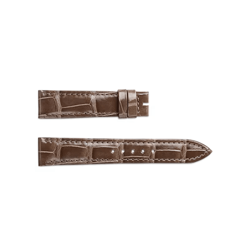 Jaeger-LeCoultre Glossy Taupe Allgator Strap 15/14-Jaeger - LeCoultre Glossy Taupe Allgator Strap 15/14 - QC1354Y2