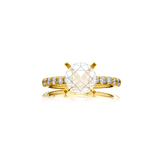 JB Star Yellow Gold Diamond Mounting Ring-JB Star Yellow Gold Diamond Mounting Ring - 0949/139