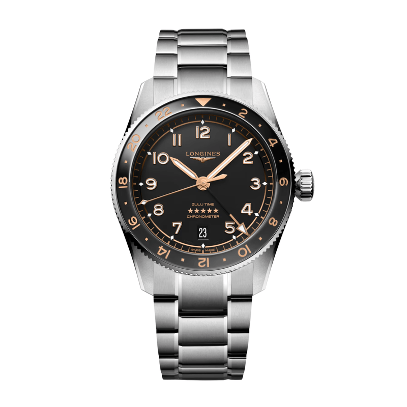 Longines Spirit Zulu Time 39mm-Longines Spirit Zulu Time 39mm - L3.802.4.50.6