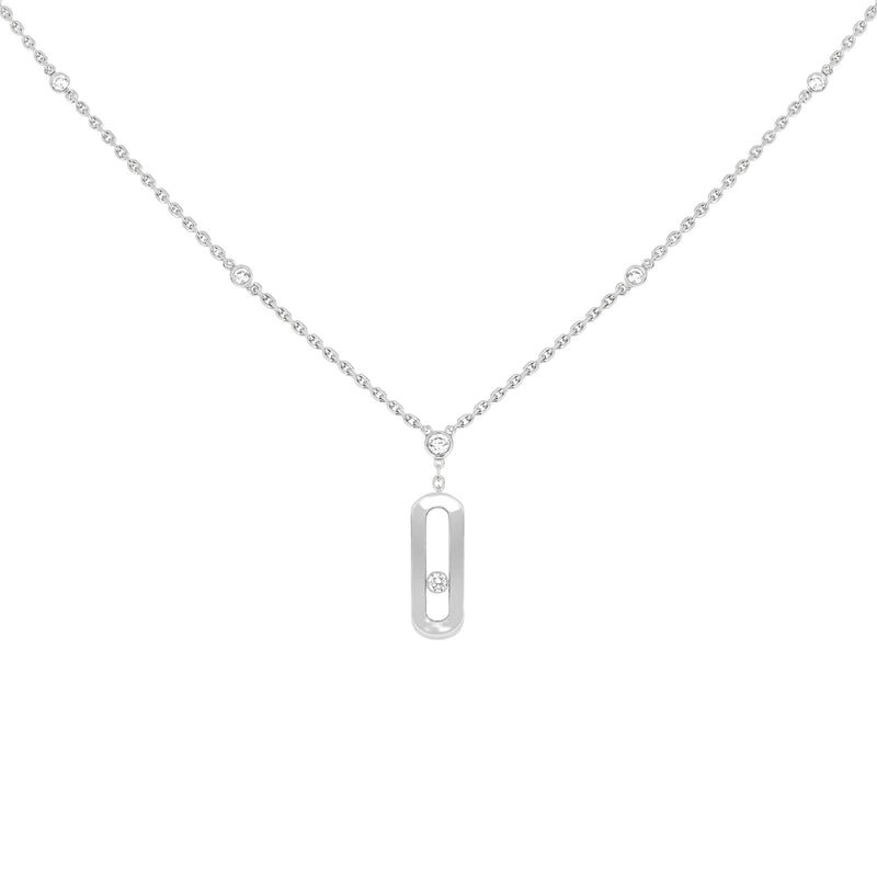 Messika Move Uno Diamond Necklace-Messika Move Uno Diamond Necklace - 10111-WG