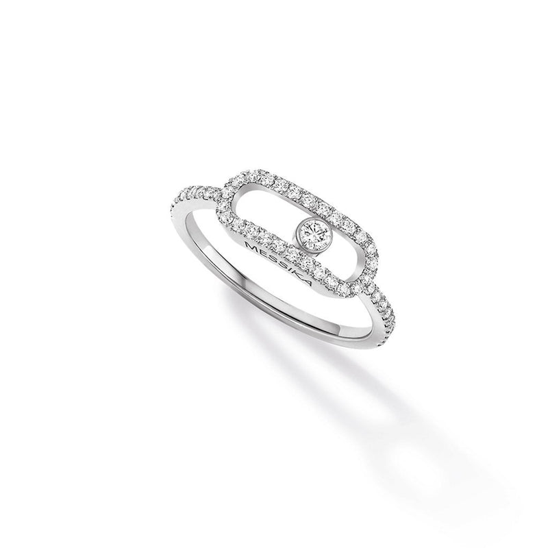 Messika Move Uno Pavé LM Ring-Messika Move Uno Pavé LM Ring - 12113-WG-52