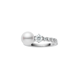 Mikimoto Akoya Cultured Pearl & Diamond Ring-Mikimoto Akoya Cultured Pearl & Diamond Ring - MRQ10113ADXP0007