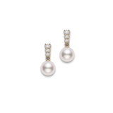 Mikimoto Akoya Morning Dew Diamond Earrings-Mikimoto Akoya Morning Dew Diamond Earrings MEA10337ADXK