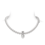 Mikimoto Fortune Leaves Akoya Cultured Pearl Necklace-Mikimoto Fortune Leaves Akoya Cultured Pearl Necklace - MZQ10097ZDXW