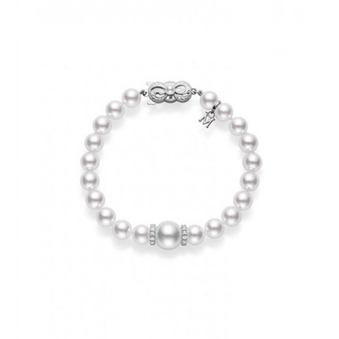 Mikimoto Fusion Akoya & White South Sea Cultured Pearl Bracelet-Mikimoto Fusion Akoya & White South Sea Cultured Pearl Bracelet - MDP10110ZDXW