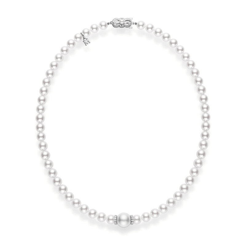 Mikimoto Fusion Akoya & White South Sea Cultured Pearl Necklace-Mikimoto Fusion Akoya & White South Sea Cultured Pearl Necklace - MZP10271ZDXW