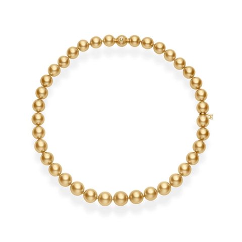 Mikimoto Golden South Sea Pearl Strand Necklace-Mikimoto Golden South Sea Pearl Strand Necklace MNS12316GRX04855