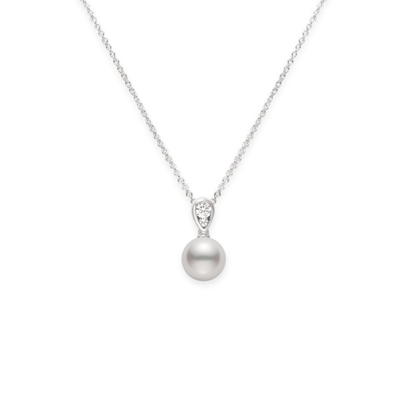 Mikimoto Morning Dew Akoya Cultured Pearl Pendant-Mikimoto Morning Dew Akoya Cultured Pearl Pendant - MPL10047ADXW