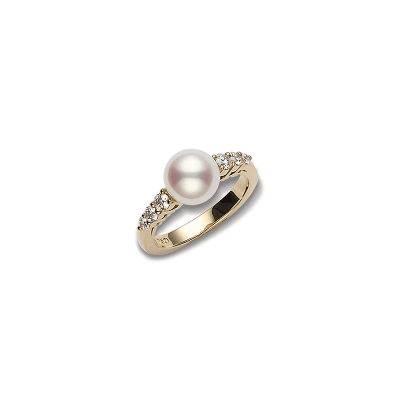 Mikimoto Morning Dew Akoya Cultured Pearl Ring-Mikimoto Morning Dew Akoya Cultured Pearl Ring - PRA538DK65