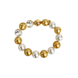 Mikimoto White and Golden South Sea Pearl Bracelet-Mikimoto White and Golden South Sea Pearl Bracelet - MDS13507ZRX04356