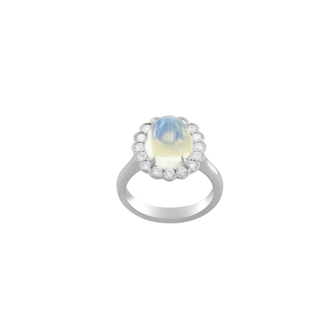 Moonstone Diamond Ring-Moonstone Diamond Ring ORSPK00265