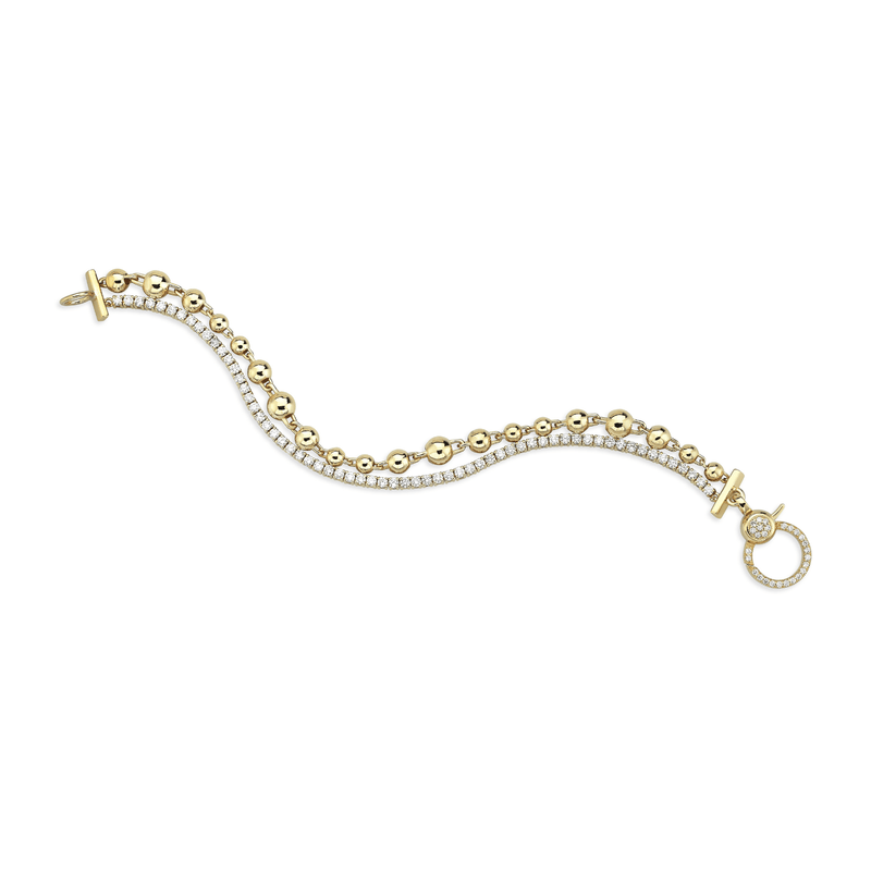 Norman Covan Diamond Double Bracelet-Norman Covan Diamond Double Bracelet NCB1959