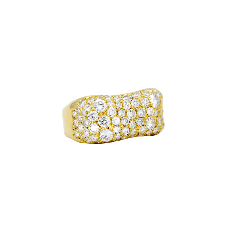 Norman Covan Pavé Diamond Ring-Norman Covan Pavé Diamond Ring - NCR2647-YG
