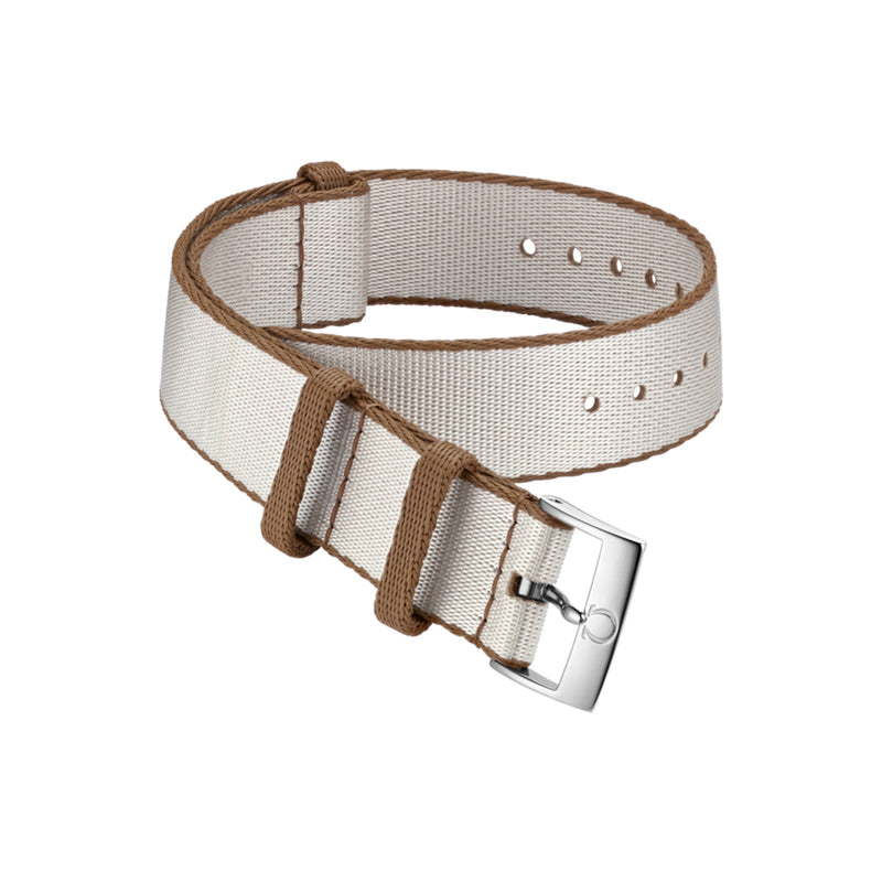 Omega Nato Strap Polyamide Beige Strap with Buckle-Omega Nato Strap Polyamide Beige Strap with Buckle - 031CWZ011322