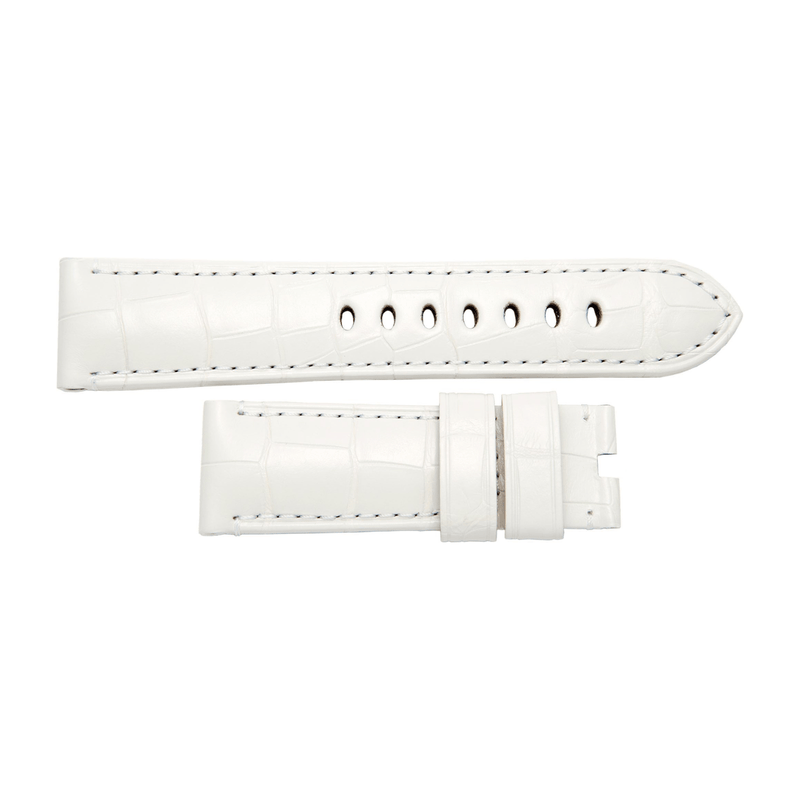 Panerai Alligator White 24/22mm-Panerai Alligator White 24/22mm - MX0090SW