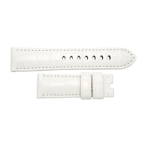 Panerai Alligator White 24/22mm-Panerai Alligator White 24/22mm - MX0090SW