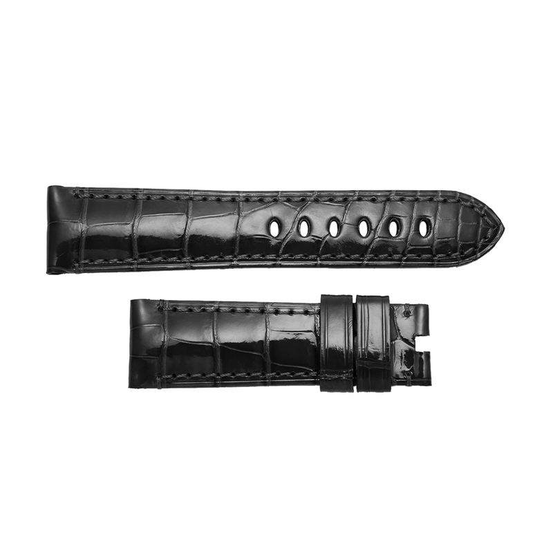 Panerai Black Alligator Strap 22/20mm QR-Panerai Black Alligator Strap 22/20mm QR - MXE0GD3N