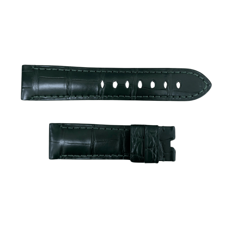 Panerai Dark Green Alligator Strap 22/20mm QR-Panerai Dark Green Alligator Strap 22/20mm QR - MXE0KFTX