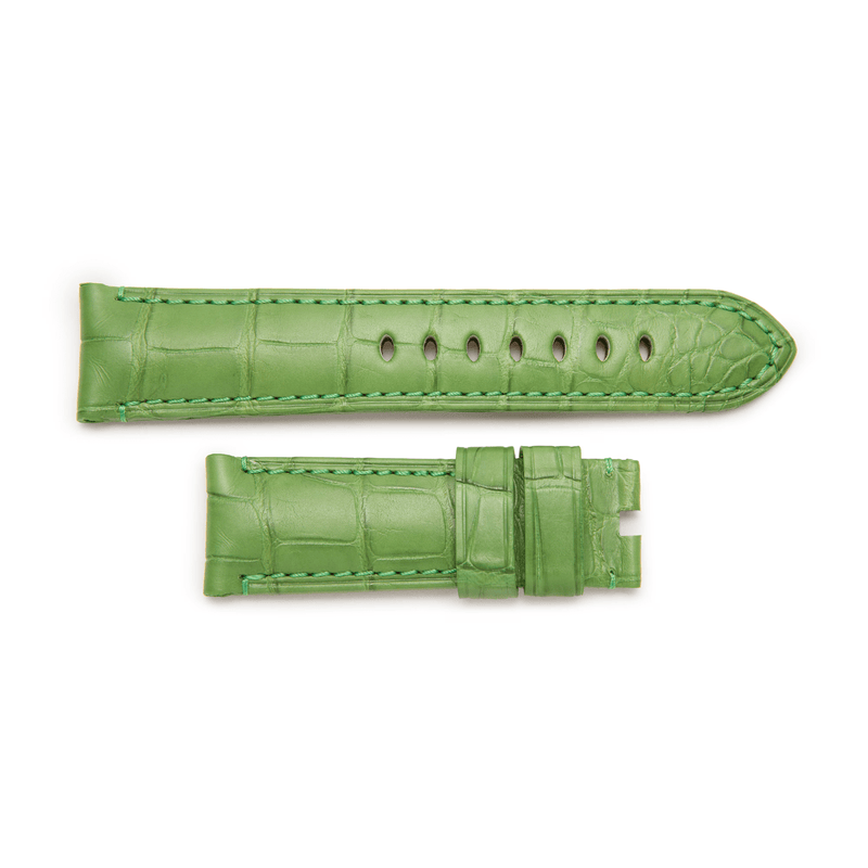 Panerai Green Tone on Tone Alligator Strap 22/20mm-Panerai Green Tone on Tone Alligator Strap 22/20mm - MX0081VF