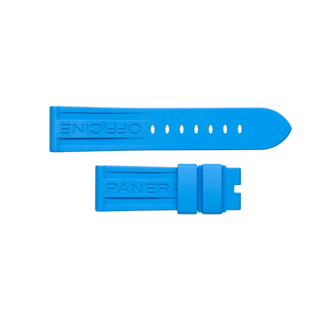 Panerai Light Blue Rubber Strap 24/22mm QR-Panerai Light Blue Rubber Strap 24/22mm QR MXE0VM9R