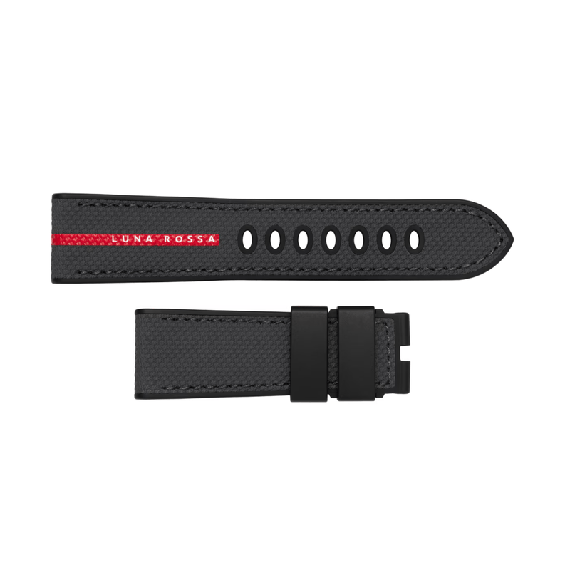 Panerai Luna Rossa Bi-Material Grey Strap 22/18mm QR-Panerai Luna Rossa Bi - Material Grey Strap 22/18mm QR - MXE0N2T0